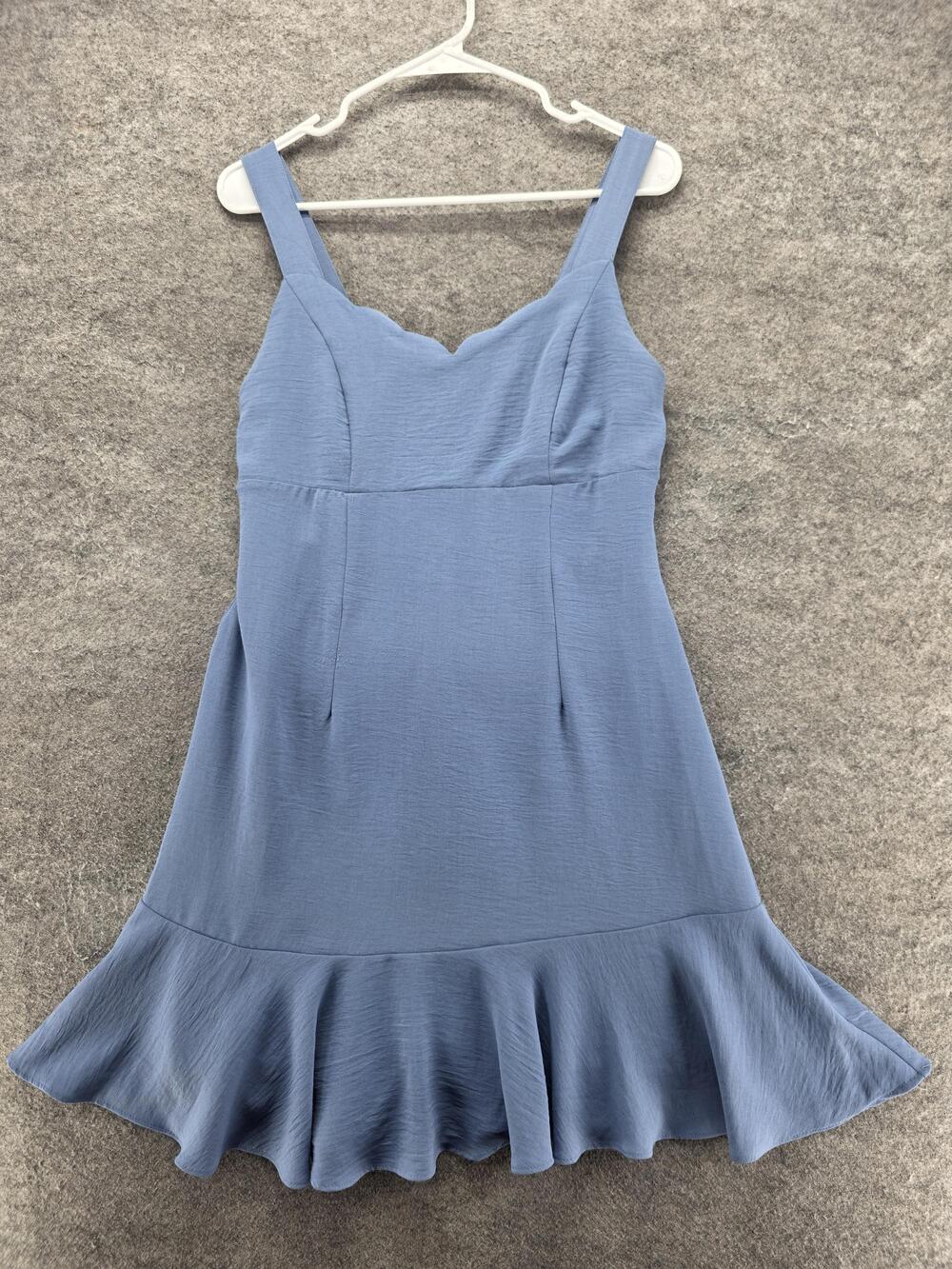 Altar'd State Dress Womens M Blue Fit & Flare Sweetheart Strappy Lined